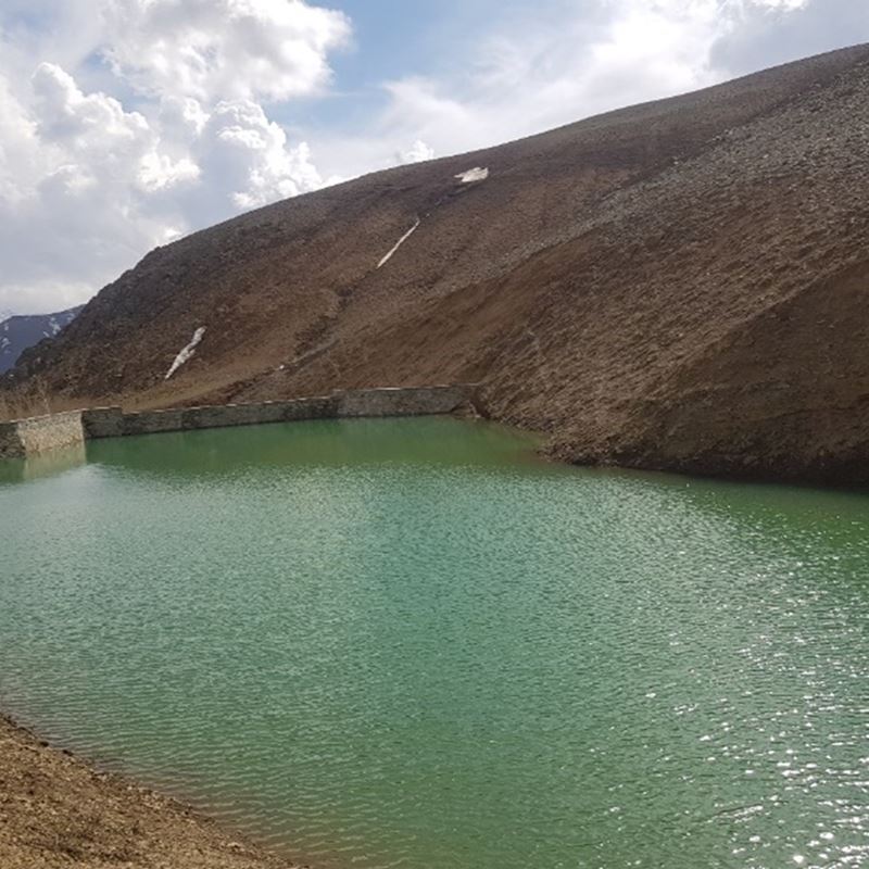 Check dam constructed in Nirkh district of Maidan Wardak province. Photo // DRC